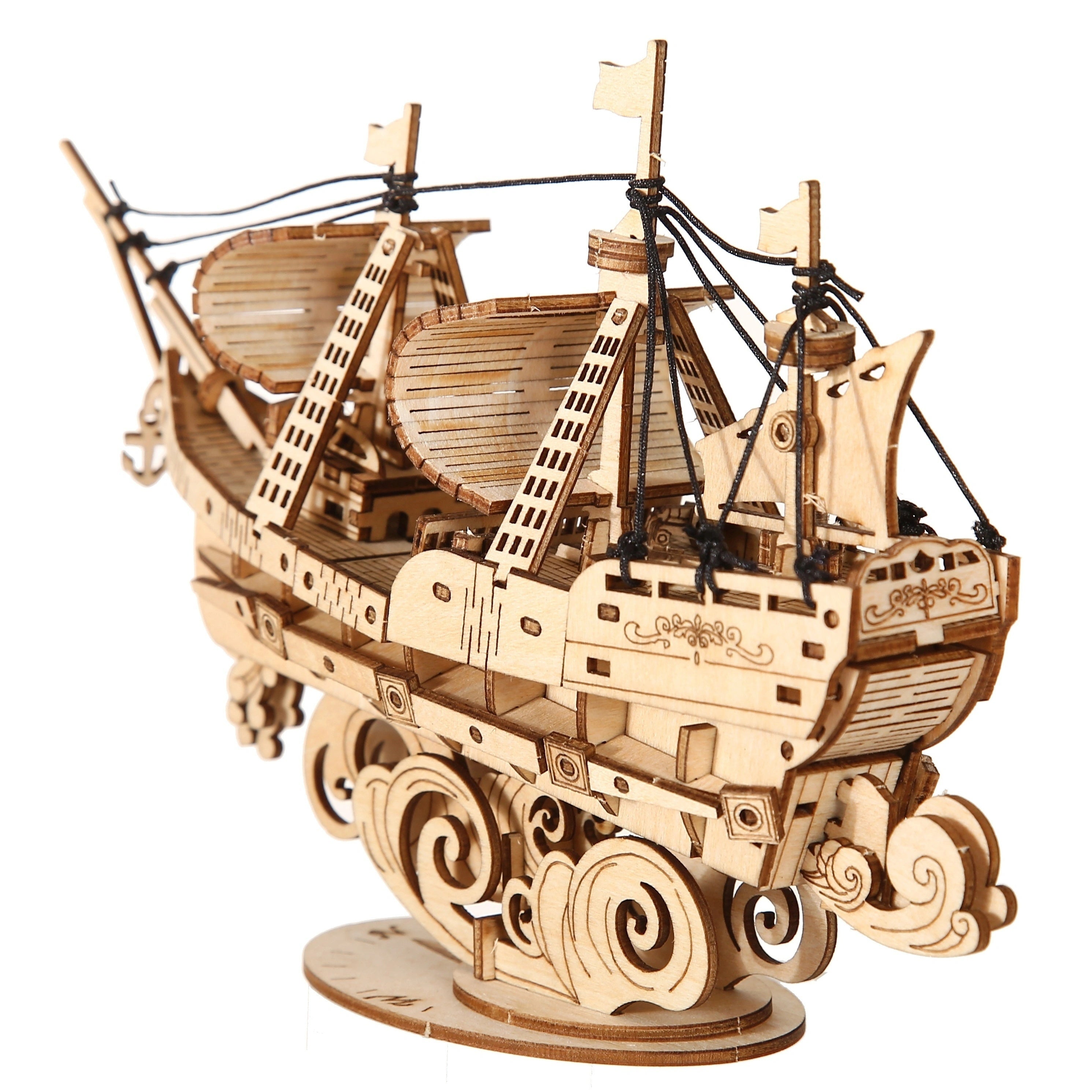 3D Ocean Sailboat Wooden Puzzle - DIY Scale Model Kit - Home Decoration, Birthday/Christmas Gift 3D Ocean Sailboat Wooden Puzzle - DIY Scale Model Kit - Home Decoration, Birthday/Christmas Gift